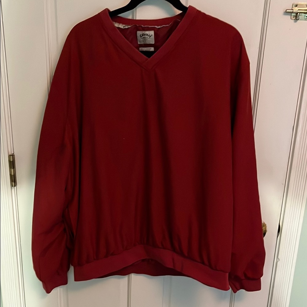 Callaway Red Golf Windshirt